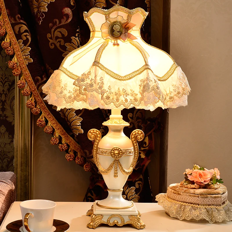  head Arts Crafts Wanlang European Princess Wedding Garden Lamp bedroom bedside lamp creative decora - 32823840727
