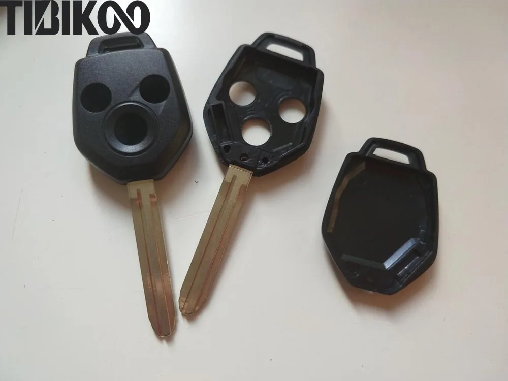 5PCS 3 Buttons Remote Key Shell Car Key Blanks For Subaru 2013 XV Replacement key Cover Case replacement car key blanks for mitsubishi pajero v73 remote key shell 3 buttons button key pad