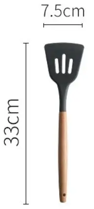 Многофункциональная силиконовая лопатка термостойкая суповая ложка антипригарная специальная кухонная лопатка кухонные инструменты - Цвет: 2