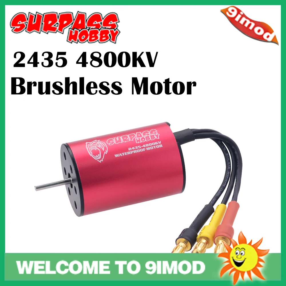 SURPASS HOBBY 2435 4500KV 4800KV 2S водонепроницаемый мотор бесsensorless для 1:16 1:18 RC Drift Racing