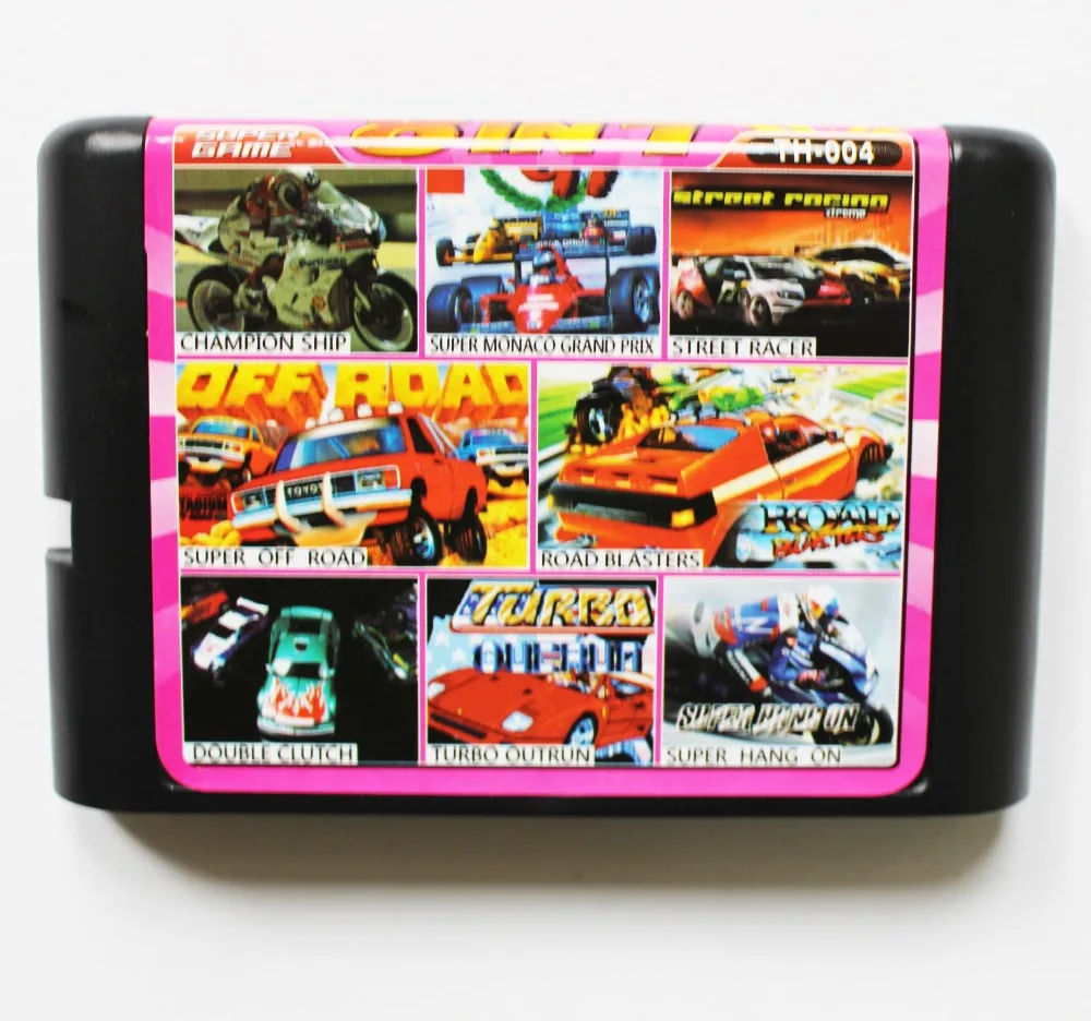 Картридж для игры 8 в 1 16 бит md мультиигровая карта sega genesis/mega drive|md card|game card segamega drive |