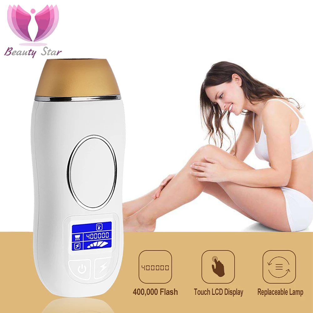 

400000 Flashs IPL Epilator Permanent Hair Removal Touch LCD Display Laser Bikini Trimmer IPL Electric Depilador Remove Hair