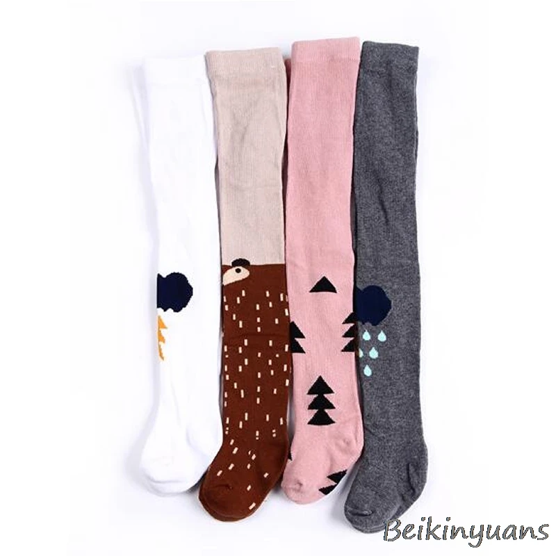 Pantimedias de algodón para bebé, mallas de estilo europeo y americano