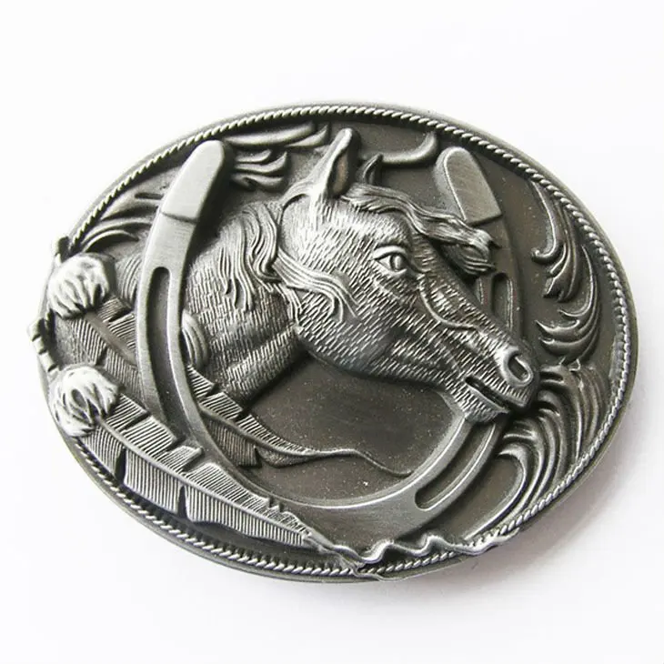 Wholesale Retail Original Lucky Horseshoe Horse With Feather Belt
