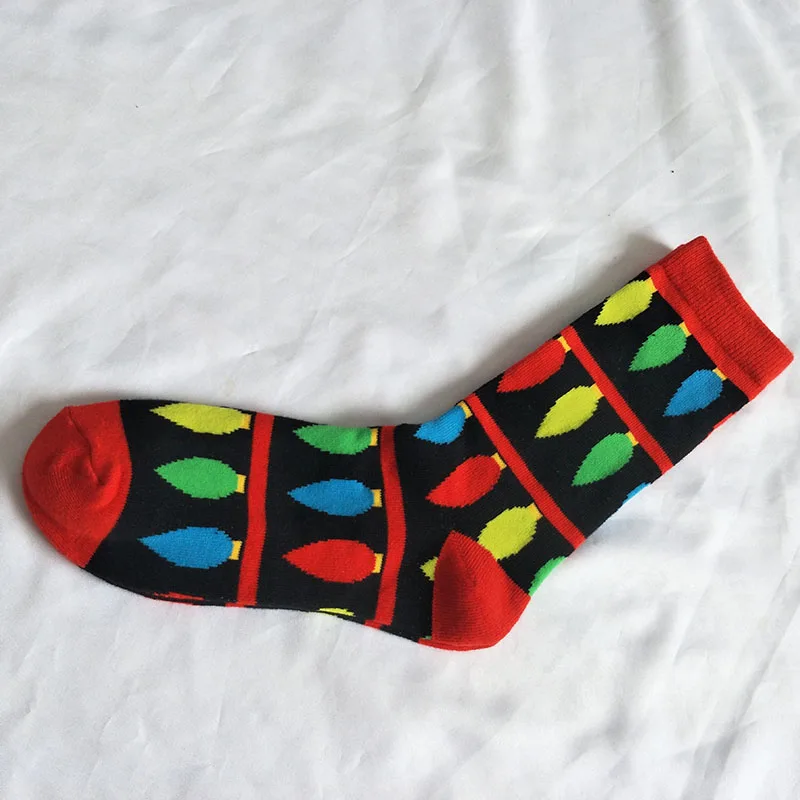 Зима Высокое качество Рождество стиль носки с травой для мужчин чесаный хлопок хип носки Meias забавные книги по искусству п