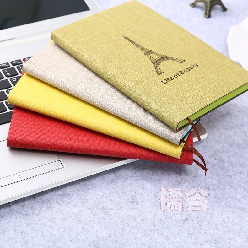 

Hot diary Notebook Copy Cover 100 Sheets Eiffel Tower Creative Notepad Book Note book Office School Supplies Gift