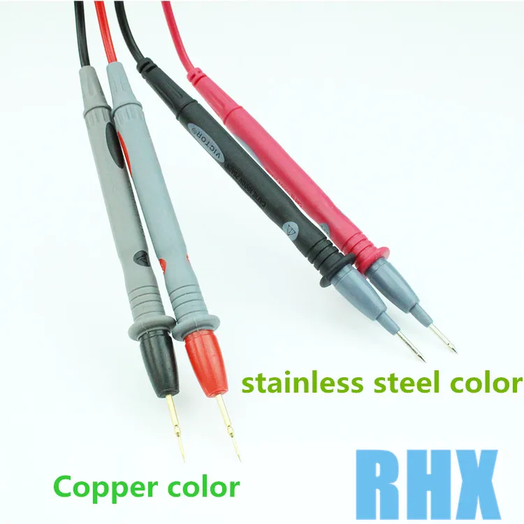4/lot FOR Victory multimeter pen HIgh Quality Ultra Fine Universal Probe Test Leads Cable Multimeter 1000V 20A 10A | Электроника