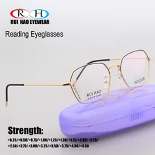 RUI HAO EYEWEAR Brand Fashion Reading Glasses Retro Design Presbyopic Eyeglasses Read Spectacles Optical Prescription