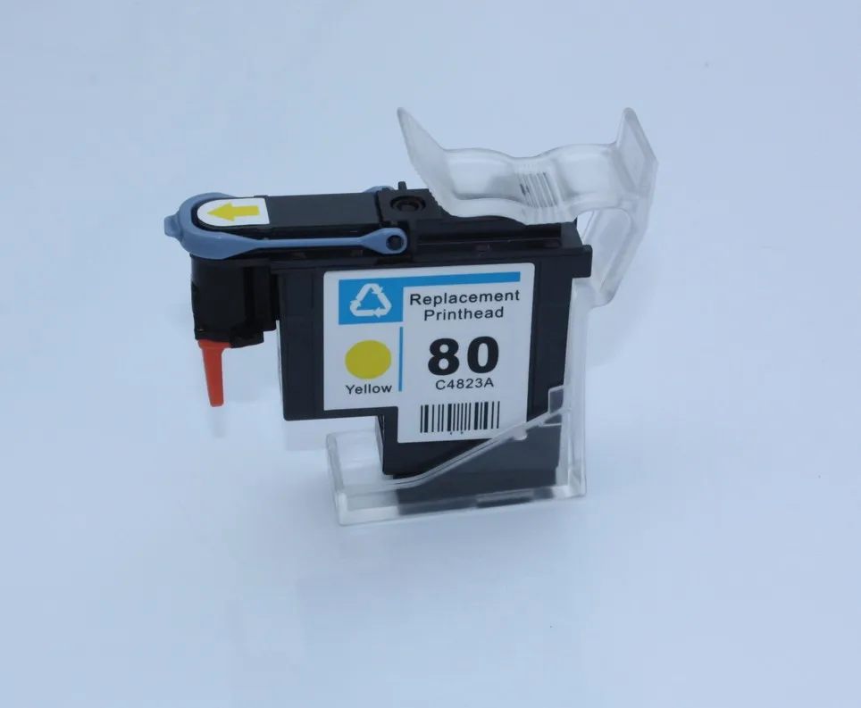 1 шт. Восстановленное для HP 80 печатающая головка C4823A Designjet 1050c плюс 1055 см желтый