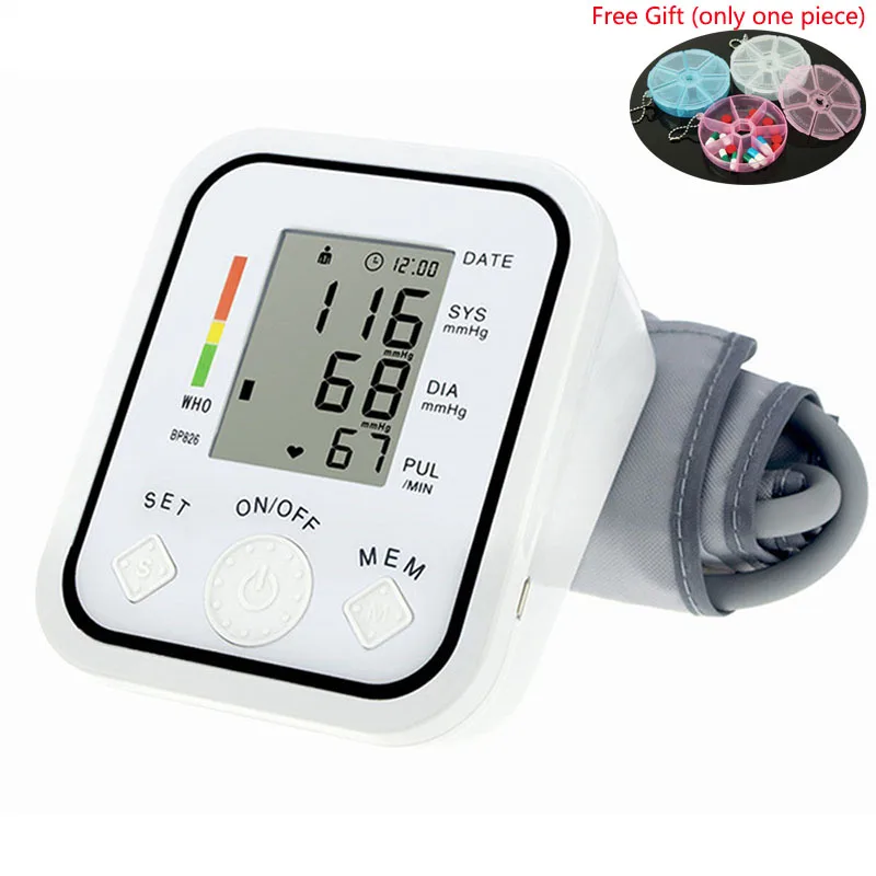 

Digital Blood Pressure Monitor 22-48cm Blood Pressure Cuff LCD Sphygmomanometer oximeter tonometer Arm Adult Blood Pressure Cuff