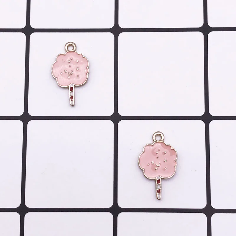 10 шт. масло для мороженого эмаль браслет с шармами DIY летние золотые металлы