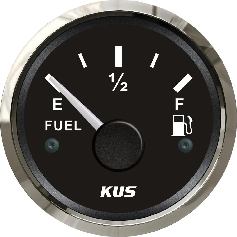 

KUS 12V/24V Universal 2" 52mm Car Motorcycle Boat 0-5V Signal Fuel Level Meter Gauge With Red and Yellow available