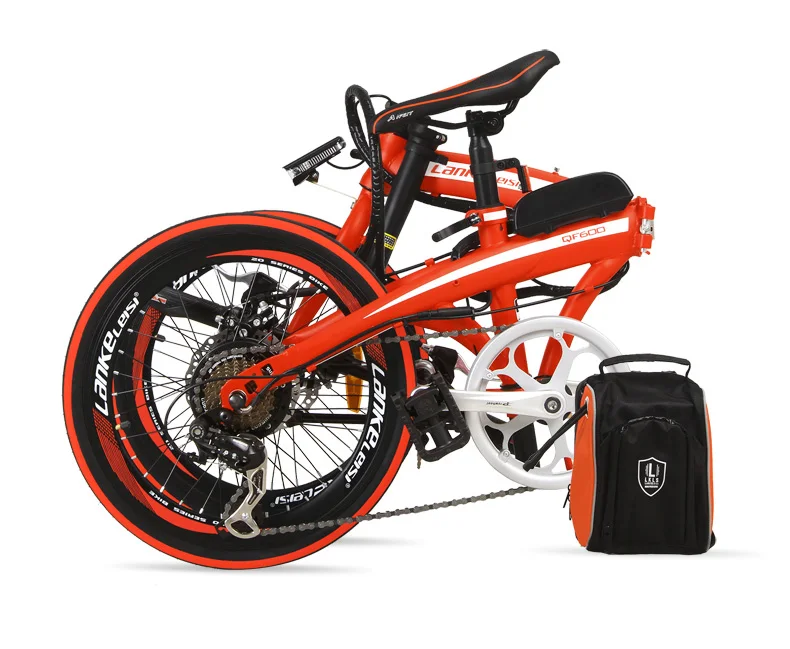 Top QF600 Portable 20" Quick-Folding Electric Bicycle, 36V 15Ah Battery, Aluminum Alloy Frame, Folding Pedal, Disc Brakes 18