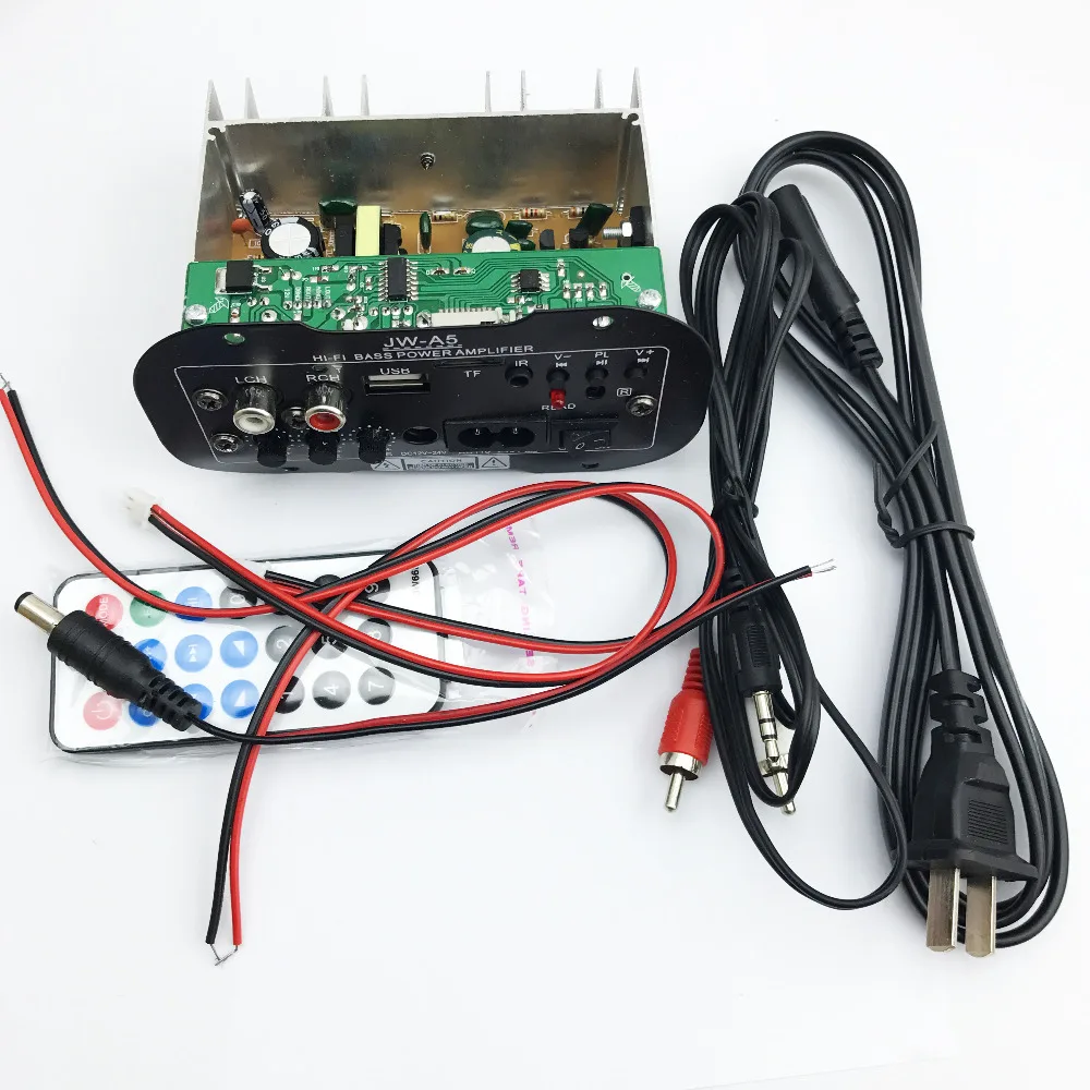 

Audio power amplifier board Muscle car subwoofer amplifier board card USB remote control 12 v24v220v S7 for6" 8"10" horn