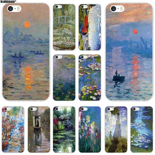 Claude Monet Impressionism Soft Tpu Silicon Phone Cases Capa Cover Claude Monet Impressionism Soft Tpu Silicon Phone Cases Capa Cover For Iphone 4 4s 5 5c