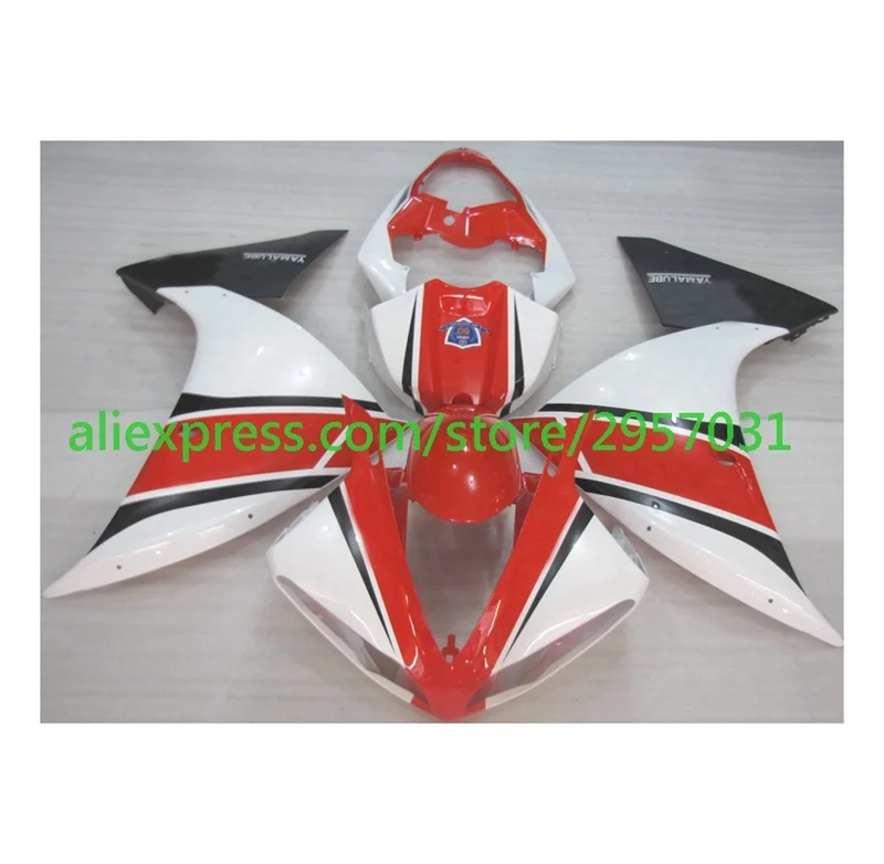 Free screws+gifts Fairings Injection Mold Red White S99635 For Yamaha YZF1000 R1 09 10 11 2009 2010 2011 Fairing Kit R1000 | Автомобили и