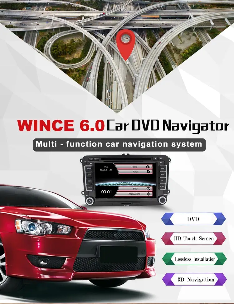 JDASTON автомобильный dvd-плеер для Skoda Volkswagen VW Passat B6 Polo Golf Touran Sharan Jetta Caddy T5 Tiguan Bora 2 Din Автомобильный Радио gps