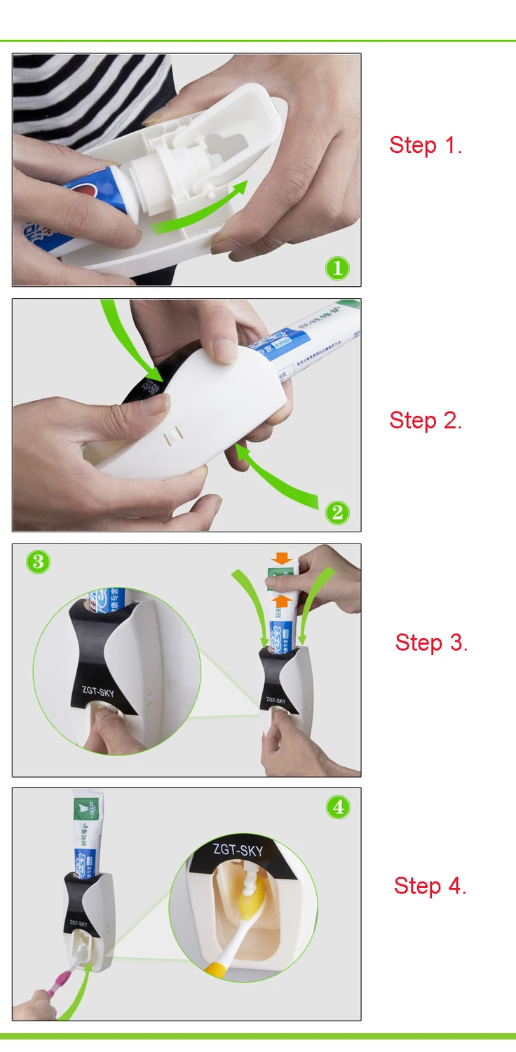 Модный автоматический диспенсер для зубной пасты+ держатель для зубной щетки, семейный набор, настенный держатель для ванны, оральный набор