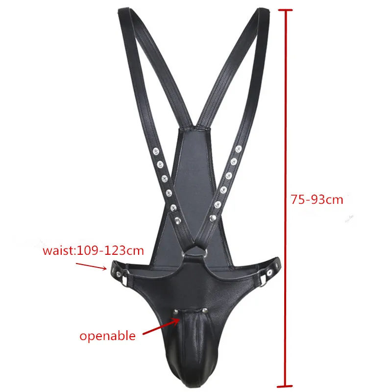 2021 Fashion Male Adult Game Wear Faux Latex Gays Porn Body Harness Sex Slave Product Exotic Set Sexual Toy | Красота и здоровье