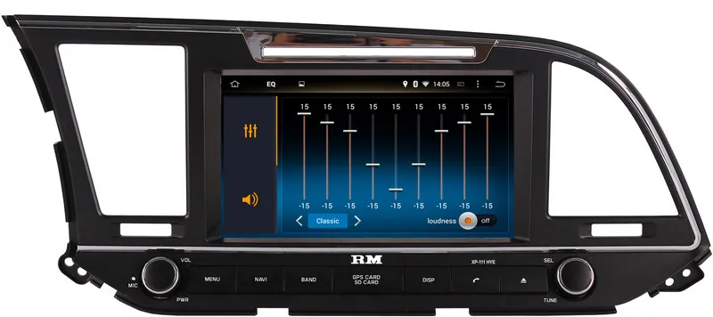 Flash Deal Android 7.1 Head Unit Car DVD Player for Hyundai Elantra 2016 with GPS Navigation Radio BT USB AUX WIFI Stereo 4Core+2G 1024*600 2