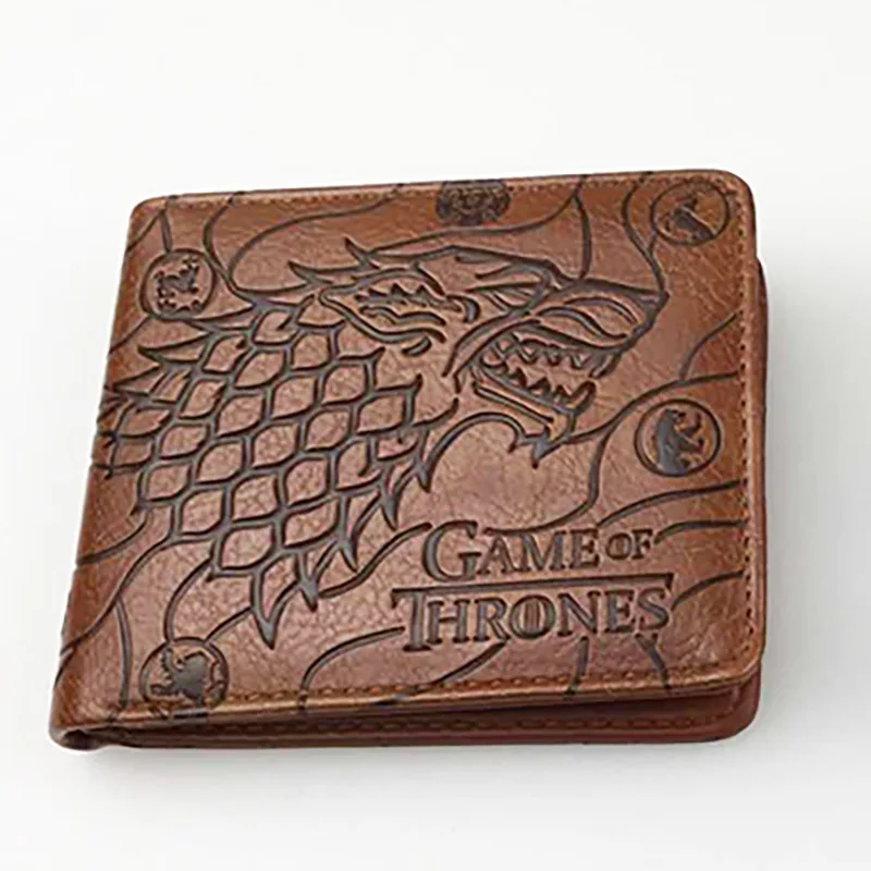 

Game of Thrones Wallet Stark Ice And Fire Men Women Boys Girls Short Leather Bi Fold Wallet Purse Money Holder