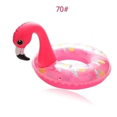 Новая модель круг для плавания, детские сидения, надувные подмышки, фламинго, единорог, круг, детский бассейн, игрушки, летняя игрушка - Цвет: flamingo ring 70