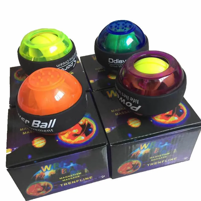

2018Luminous Wrist Ball Gyroscope Roller Force Ball Gyro Power Wrist Ball Arm Exerciser Strengthener for Computer Typist Pianist