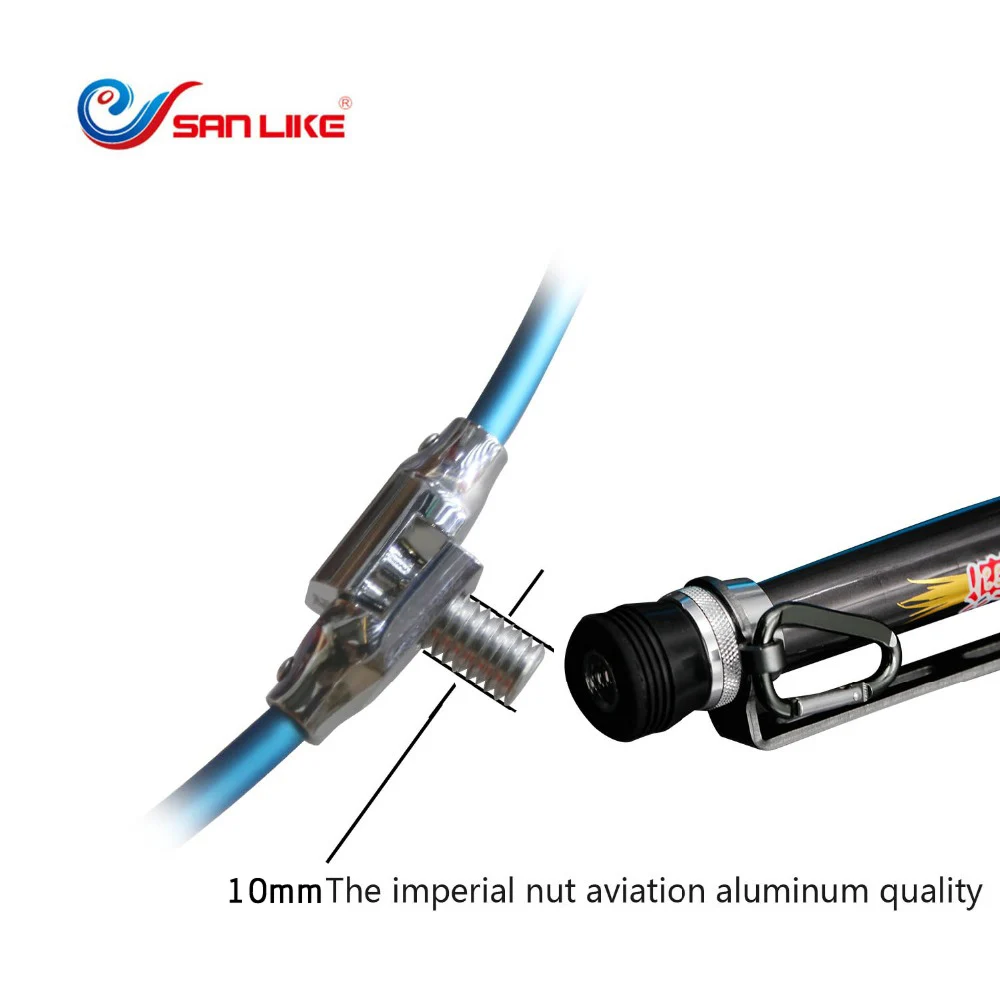 Sanlike рыболовные снасти рыболовная сачок телескоп алюминиевый сплав складная и Удлиняющая рама 10 мм рыболовная сеть с резьбой