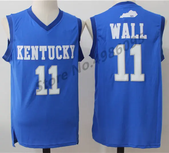 #11 Джон Уолл Kentucky wildcats Колледж Ретро Баскетбол Джерси Мужская прошитой