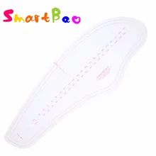 

French Curve Ruler Sewing Pattern Making Flexible Plastic Dress Making Ruler for Tailor Design 5mm Spacing Curved Lines #6405