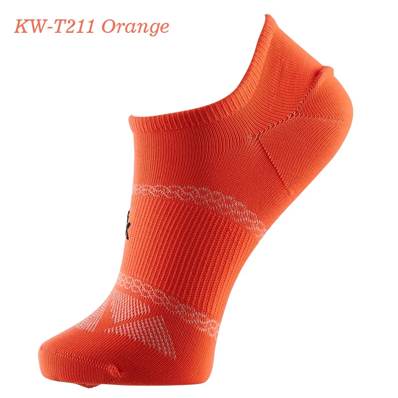 Бренд Kawasaki, спортивные носки, женские Дышащие Короткие носки для фитнеса бега баскетбола, велосипедные полосатые носки без пятки, KW-204 211