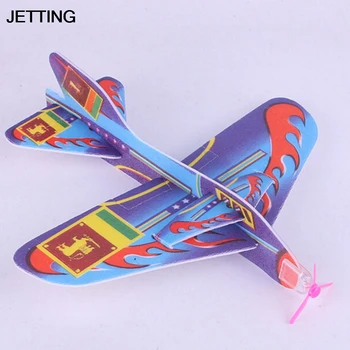 

JETTING Funny 18.5*19 cm Stretch Flying Glider Planes Aeroplane Children Kids Toys Game Random Color