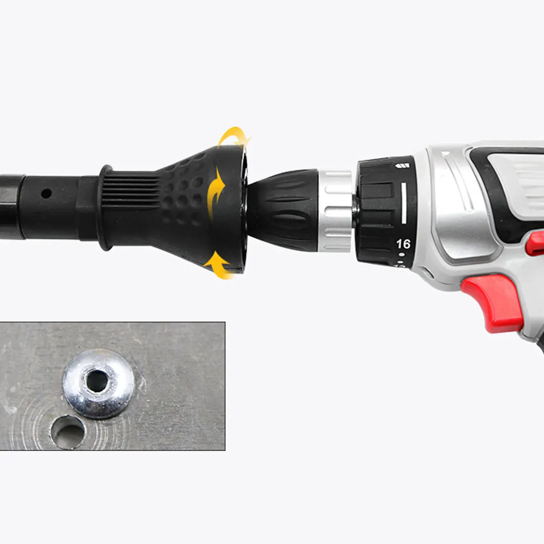 Cordless Riveting Drill Adaptor Insert Nut Tool Electric Rivet Nut Gun