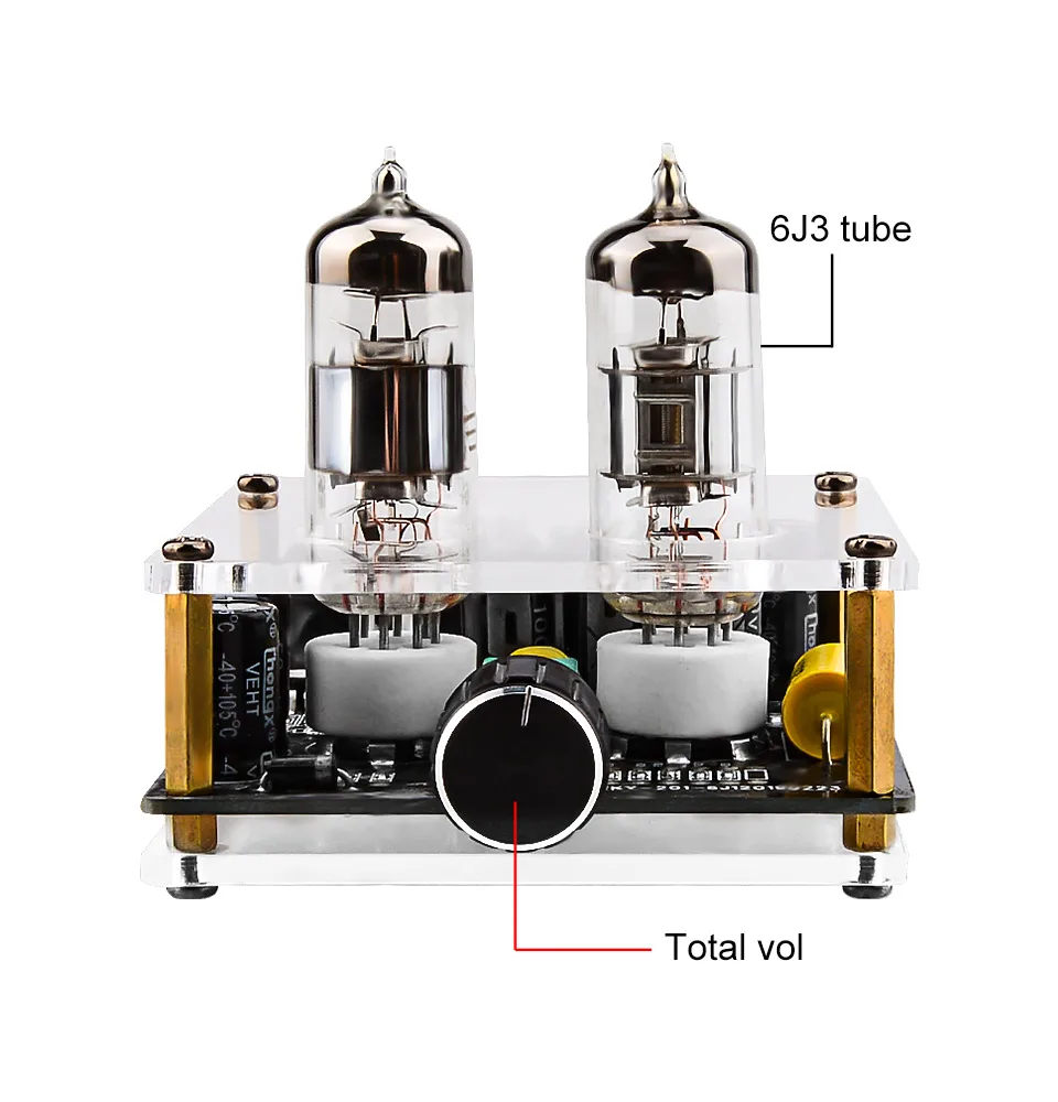 headphone amplifiers AIYIMA Mini 6A2 Tube Preamp Amplifier Board Vacuum Tube  Pre-Amplifier Bile Buffer Home Aduio AMP Speaker Sound Amplifier DIY amplifier speaker