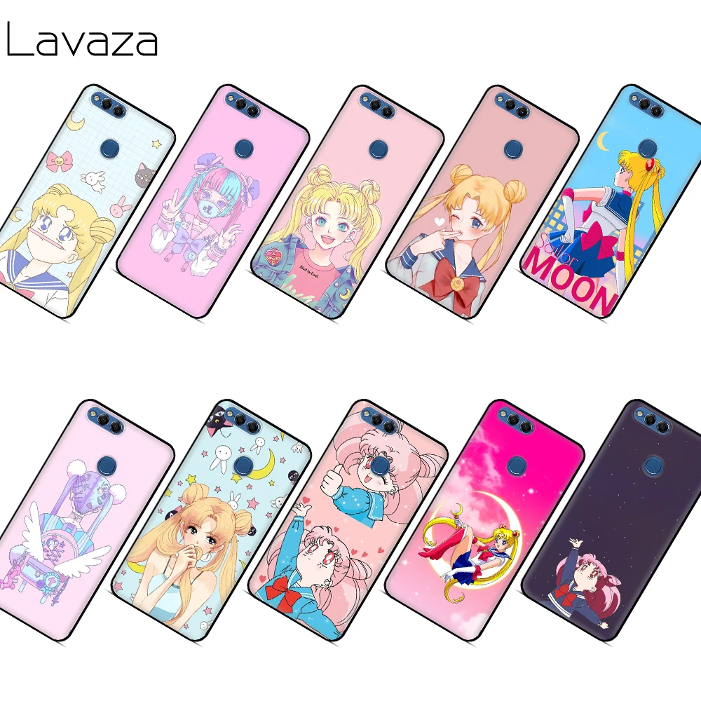

Lavaza Japanese Anime Kawaii Sailor Moon Case for Honor Mate 10 20 6a 7a 7c 7x 8 8C 8x 9 Lite Pro Y6 2018 Prime