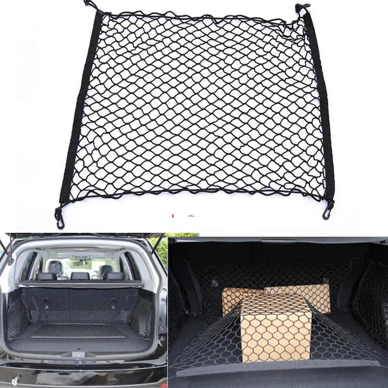 Горячие багажник автомобиля задний вместительный органайзер для хранения упругой несущей сетка из нейлона для Volkswagen vw Гольф 4 Гольф 5 Гольф 6 Гольф 7 MK6 MK7
