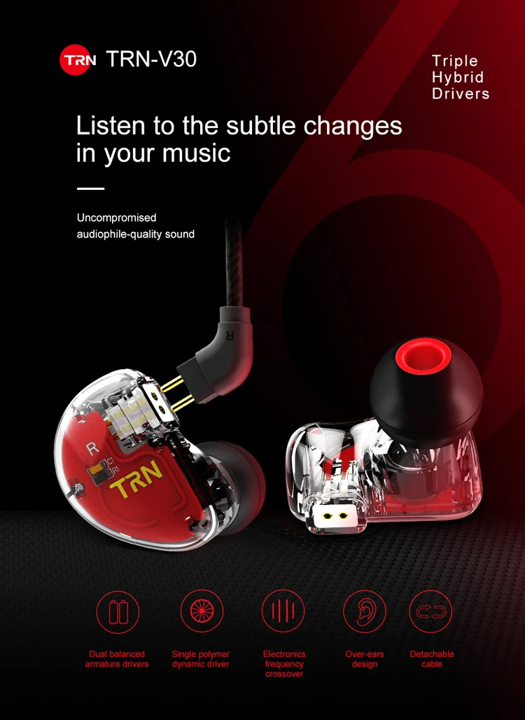 TRN_V30_Earphone_1