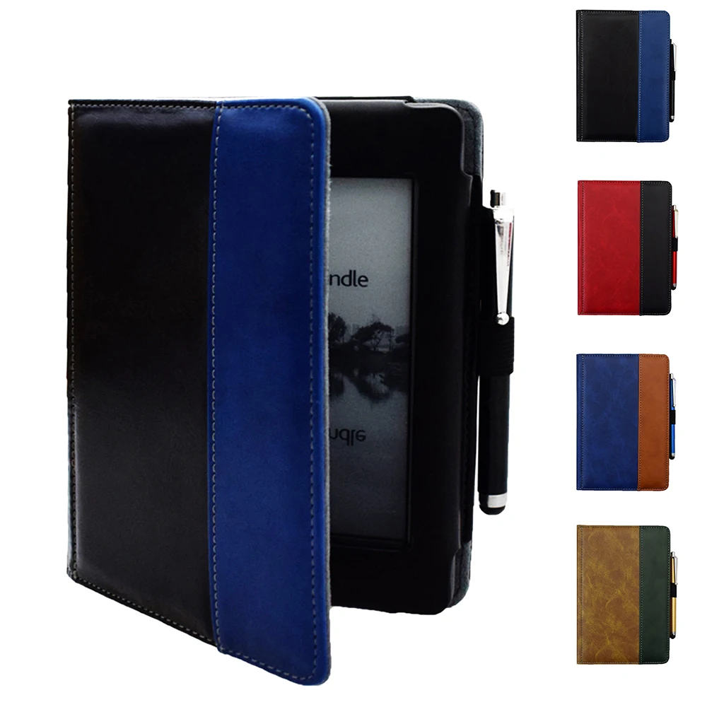 

Flip PU Leather Cover Case for Kindle Touch (2012 old model) also for kindle model D01200 cover twocolour patchwork case