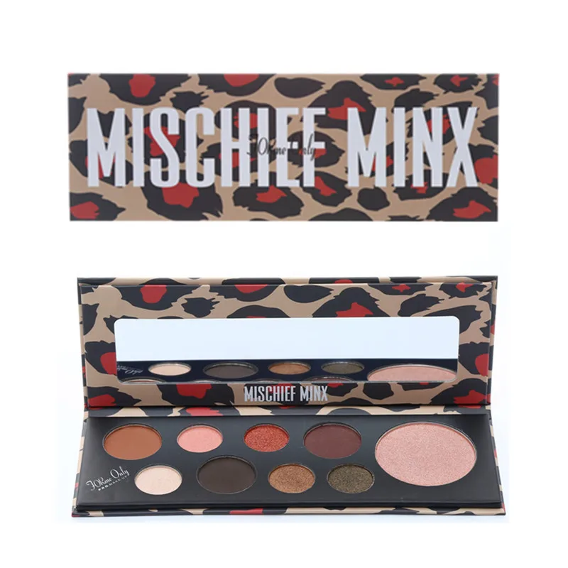 

9 Color Natural Shadow Palette Sexy Leopard Graffiti Personality Flash Frosted Eyeshadow Smoke Eye Makeup Palette