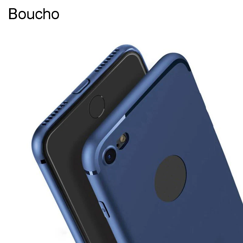 Роскошный Тонкий силиконовый чехол Boucho для iphone 5s 5 SE 6 6s 7 8 plus 6plus задняя крышка