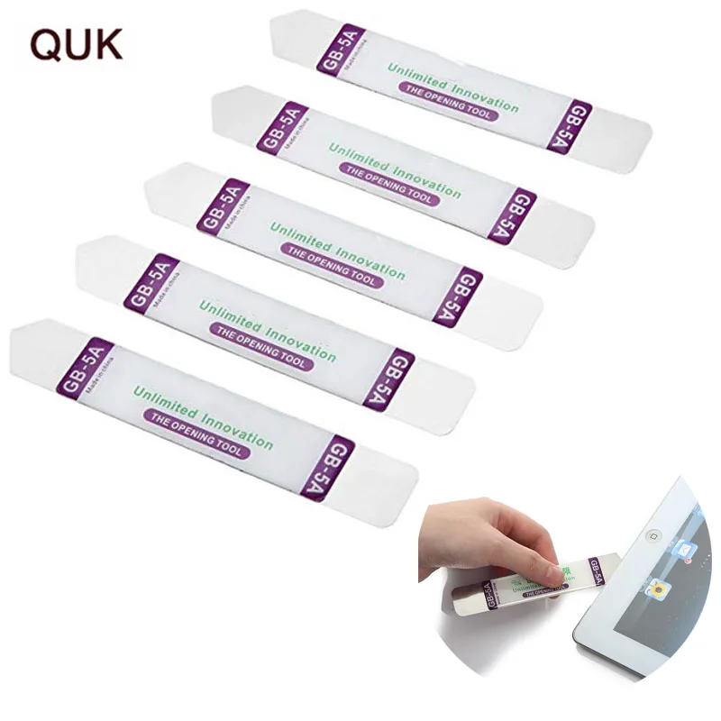 

QUK Stainless Steel Flat Spudger Soft Blade Pry Bar Open Repair Tool Kit For iPhone Computer Cellphone Tablet Glue Removal