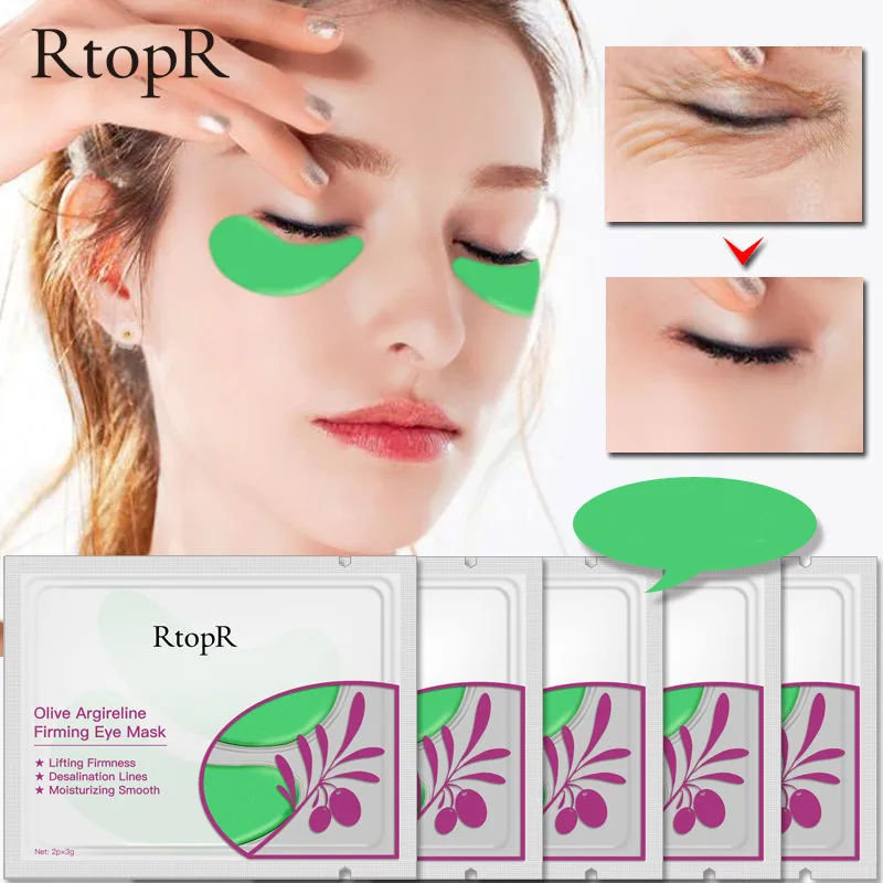 

Beauty Tools RTOPR Eye Care Sleep Masks Remover Dark Anti Age Bag Eye Wrinkle Patch Collagen Crystal Eye Mask Gel Eye Patches