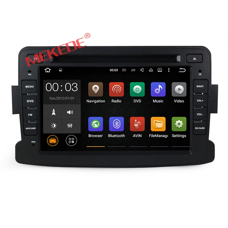 Quad Core Pure Android7 1 font b GPS b font Navigator Radio For Dacia Renault Duster