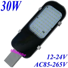 Розничная, Распродажа 12 V 24 V AC85-265V 30 Вт светодиодный уличный свет 2 года гарантии IP65 Bridgelux 130LM/W светодиодный Светодиодный уличный свет