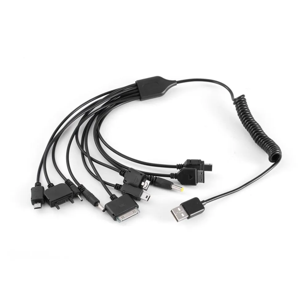 10 в 1 Универсальный Портативный Легкий Многофункциональный USB зарядный кабель, совместимый с большинством брендов телефонов