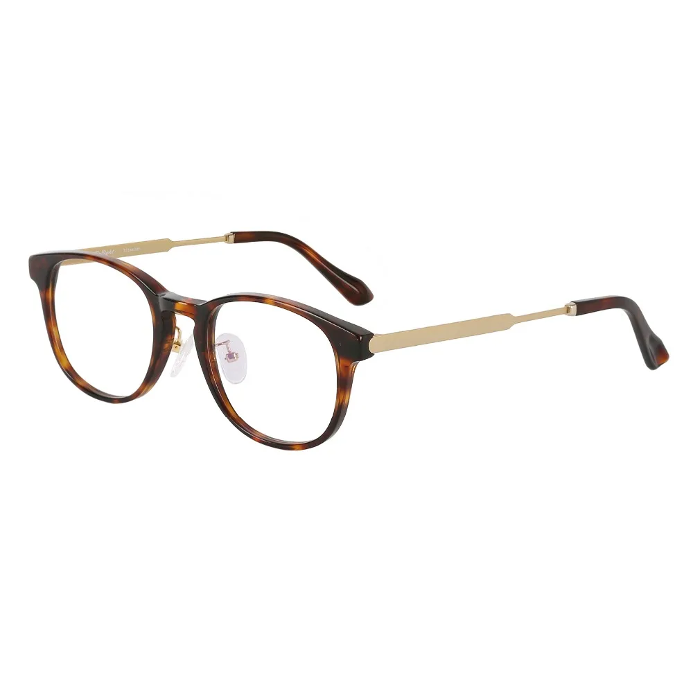 

Mazzucchel Acetate with TitaniumGlasses Frame Ultralight Women Prescription Eyeglasses Retro Optical Frame Eyewear 1803