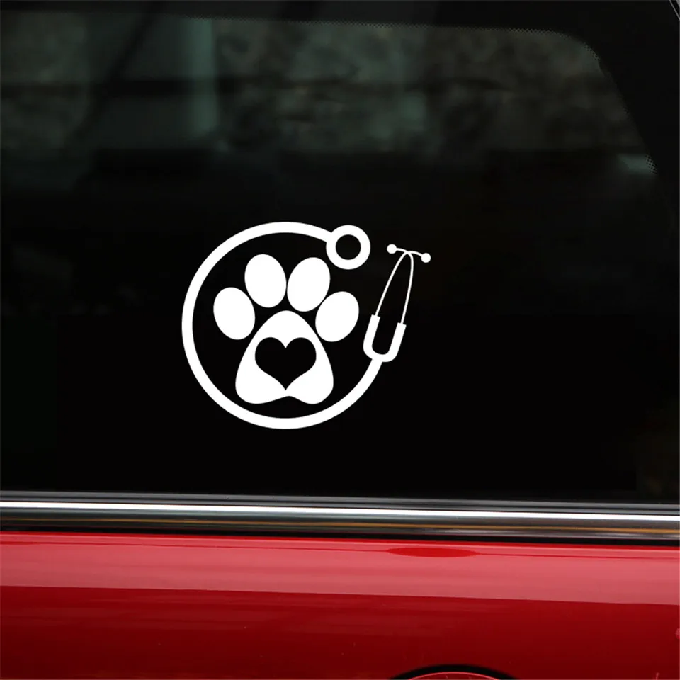 Veterinarian Personality Vinyl Car-Styling Car Accessories Stickers Creative Car Door Window Wall Vinyl Decal Stickers 13cm11cm (2)