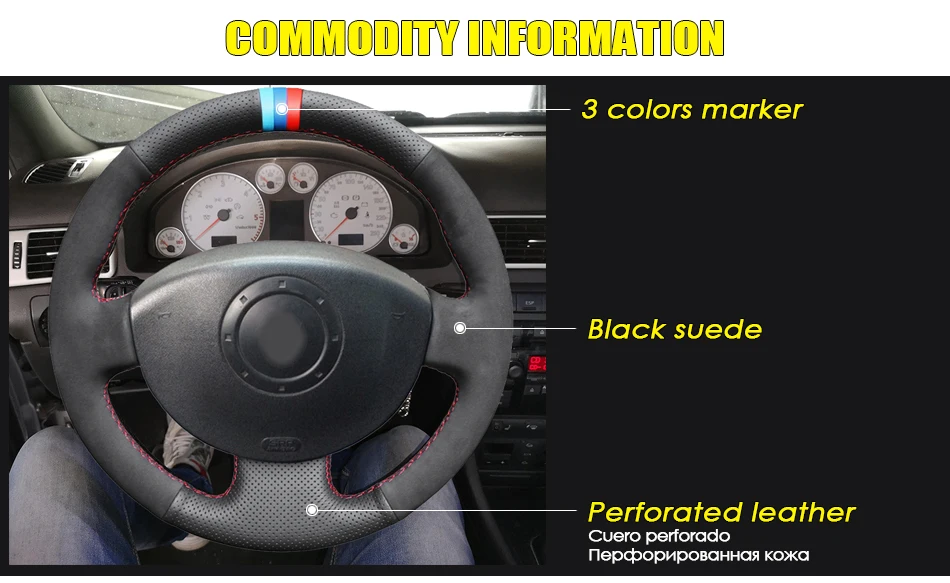 steering wheel cover for Renault Megane 2 2003 2005