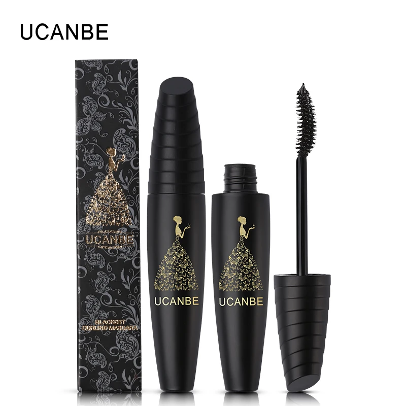 

UCANBE Brand 3D Black Curling Mascara Makeup Volume Quick Dry Thick Extension Lengthening Eyelashes Waterproof Lasting Cosmetics