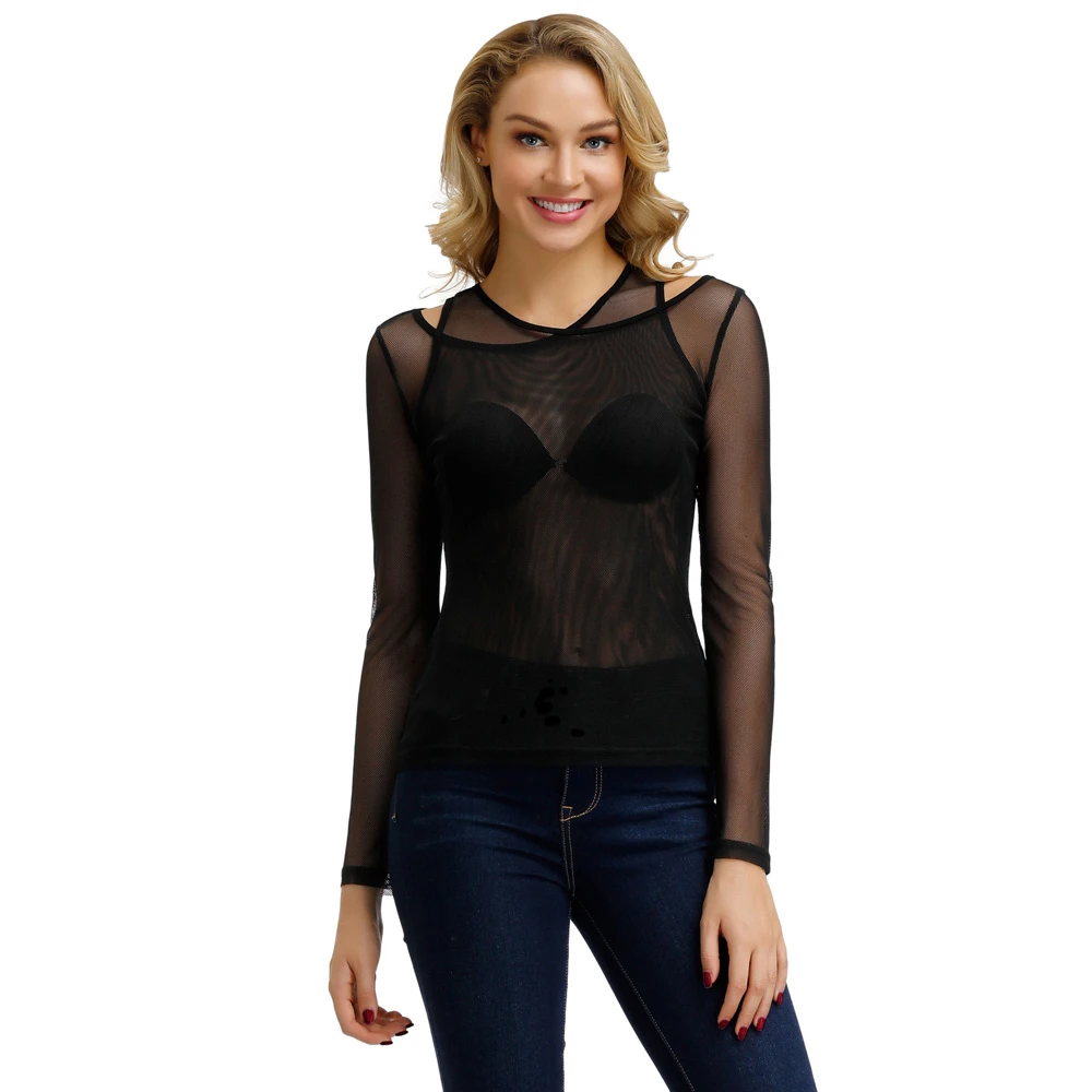 sheer fabric tops